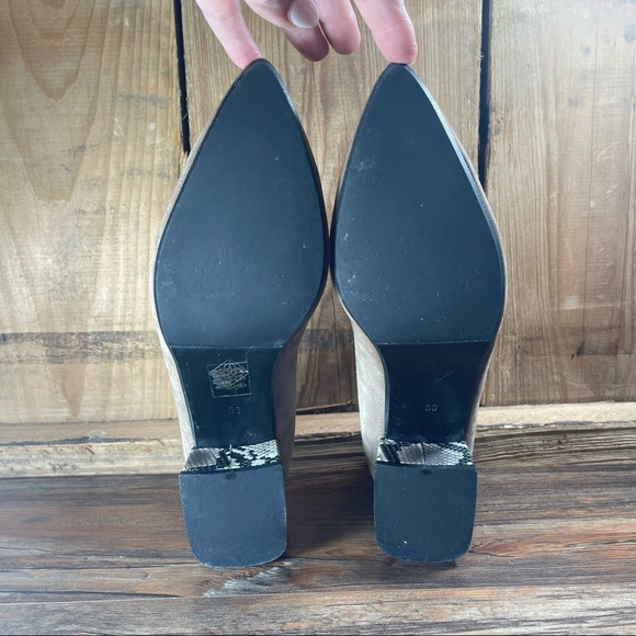 Daniela luxury brand brown gray with block heel womens shoes size 7 (38) - Picture 16 of 16